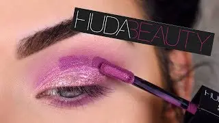 Does It Work?? NEW Huda Beauty Matte & Metal Liquid Eyeshadow Review