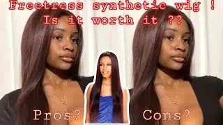 Synthetic wig review|FT. Freetress hair| BADDIE ON A BUDGET!
