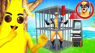 J'enferme WOLVERINE dans une PRISON, il est TRISTE ! (Expérience Boss Fortnite Saison 4)