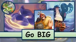 Big Beaters at Locations🟣💿- Disney Lorcana Deck and Gameplay - Into the Inklands