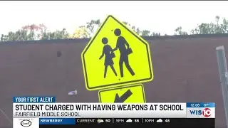 Fairfield Middle School briefly placed on hold after student found with knife, airsoft gun