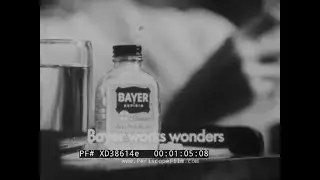 1960s BAYER ASPIRIN TV COMMERCIAL   HEADACHE MEDICINE  