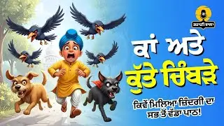 ਕਾਂ ਤੇ ਕੁੱਤੇ ਚਿੰਬੜੇ | Kaan Te Kutte Chimbde | Punjabi Moral Story | Folktales Punjabi | Kahaniwala