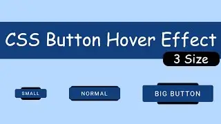 CSS Button Hover Effect - Clear code with 3 button size ready to use