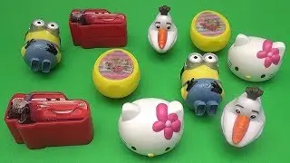 Surprise Egg Opening Matching Game for Kids!  Disney Frozen Cars Minions Shopkins Hello Kitty!