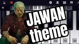 Jawan theme piano  tutorial, pianomate,