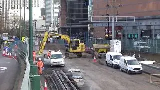Broad Street - Birmingham  - Midland Metro Tram Extension to Five Ways