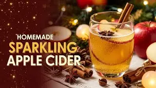 🎄🍏 How to Make Christmas Homemade Sparkling Apple Cider ✨🥂 | Easy Christmas Drink Recipe #christmas