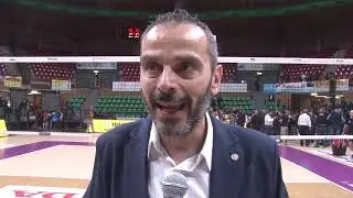 Coach Marco Gaspari dopo la sconfitta 3-0 subita sul campo di Cuneo
