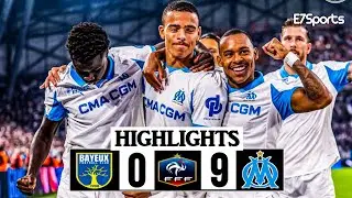 Bayeux vs Marseille 0&ndash;9 |✨🔥 R&eacute;sum&eacute; & Tous les Buts | Tripl&eacute; de Mason Greenwood | Coupe de France 26