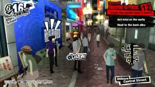 Persona 5 - 6-16 Thursday: Get Intel on the Mafia: Backalley Guy Location, Joker & Makoto Sequence