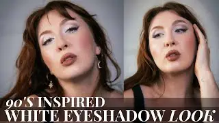 90's inspired white eyeshadow 🤍