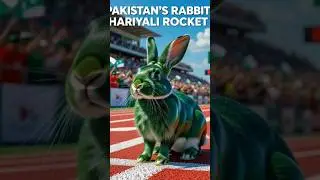 Pakistani Rabbit Vs Indian Rabbit Race @AzhanBabaOfficial #youtubeshorts #shortvideo #anime #ai