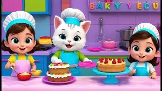 Kitty Opens a Bakery | Cute and Fun Kids Nursery Rhyme Animation