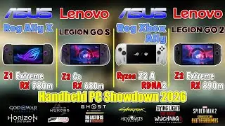 Legion Go 2(Z2) & Rog Ally X(Z1 Ex) & Legion Go S(Z2 Go) & Xbox Ally(Z2 A) Test 4 PC HandHeld