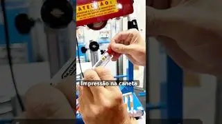 Impress&atilde;o na caneta na m&aacute;quina transfer giro SILKSMAQ #caneta #empreender #impressao #brindes