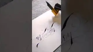 #strokartstudio #calligraphy #artist #trendingshorts #creative  #art #penmanship #trend #pen #viral