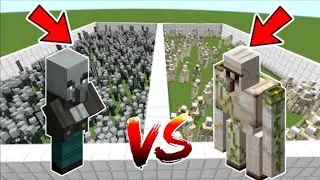 60 Vindicator vs 20 Iron Golame In Minecraft |