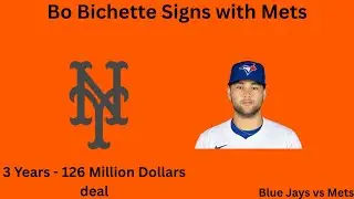 Bo Bichette Gets welcome to his new team (Blue Jays vs Mets)