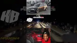 AWD Honda vs Boosted Mustang🤯! 900hp vs 1200hp! #youtubeshorts #mustang #honda