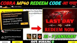 FREE FIRE REDEEM CODE TODAY 1 JANUARY REDEEM CODE FREE FIRE | FF REDEEM CODE TODAY 1 JANUARY