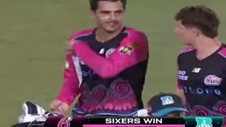 SYDNEY SIXERS THRILLER WIN VS BRISBANE HEAT | BBL MATCH 24TH LIVE | BABAR AZAM OUT ON 2  #BBL