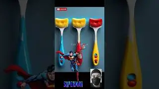 Superheroes but toothbrush 🥰 #shorts