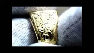 Hand Engraved Signet Ring