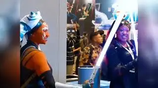 This guy with his ultra realistic Lightsaber. #glow #youtu #magician