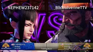 SF6💥NEPHEW237142 (JURI)8th vs BlkWolverineTTV (JP)117th💥Street Fighter 6
