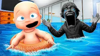 FLOODING 67 Kids House! (Whos Your Daddy?!)