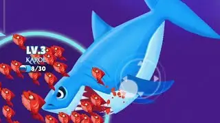 Fish Go.io 🐠be👑20#fisheater #mobile#game   #actiongaming#diving#sharkgame@FishgamesFishDom24#fish