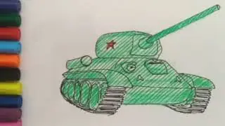 How to Draw a Tank Step by Step  Easy Military Vehicle Drawing Tutorial