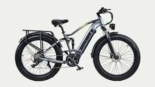 BURCHDA RX80 Electric Bike 1000W Motor 26 Inch 4.0 Fat Tire 48V 17.5AH MTB OFF-Road Electric Bicycle