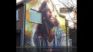 Light of the World Dan Kitchener Street Art Chapel Lane Belfast