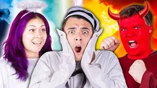 ANGEL VS DEMON CONTROL ME | GOOD & EVIL RULE MY LIFE BY CRAFTY HACKS PLUS