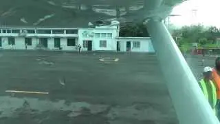 Flight Anjouan - Moroni : takeoff