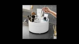 360&deg; Rotating Makeup Brush Holder Desktop Makeup Organizer
