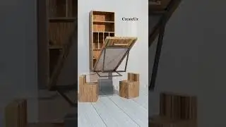 Is This the Coolest Space-Saving Desk Ever? #spacesaving #shorts