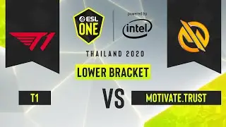 Dota2 - Motivate.Trust vs. T1 - Game 1 - ESL One Thailand 2020 - Lower Bracket R1 - Asia