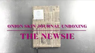 The Newsie Journal | Newspaper Journal from The Onion Skin Journal | Unboxing My New Journal
