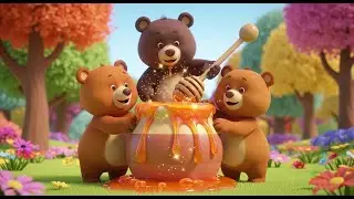 Counting Bears with Pots of Honey | Nursery Rhymes and Learning Songs for Kids