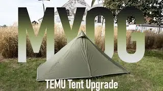 MYOG Greatest budget tent ever? TEMU tent upgrade full process. Tent Repair. #myog #tent