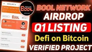 Bool bot Network Defi On Bitcoin Verified Project. কেউ মিস করবেন না ভালো একটা প্রজেক্ট।