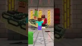 Herobrine Guards the End Portal Minecraft short animation #shorts​ #minecraft​ #gamerhindi​