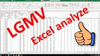 LGMV excel data. Review and analyze method.