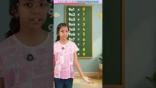 Easy Table TRICK 🔢 | Table of 9 | Table of 9 Trick | Math Tricks for Kids | Adi Connection #shorts