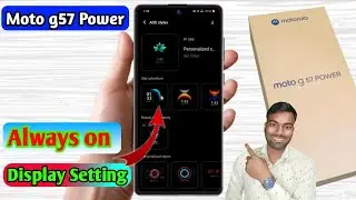 moto g57 power always on display, moto g57 power me aod setting kaise kare