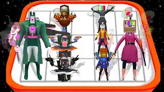 Merge Monster Titan Cameraman Sink Battle | Skibidi Toilet X Master Warriors Gameplay