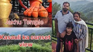 Shimla- Kasauli Vlog | Sunset View or Awsome weather |Jakhu temple | Barish 🌧 se haal Behal #shimla 